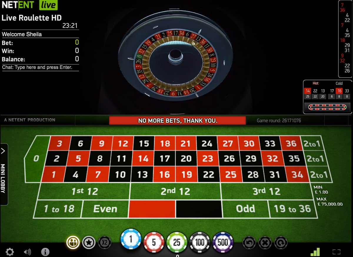 what betting sites have live roulette